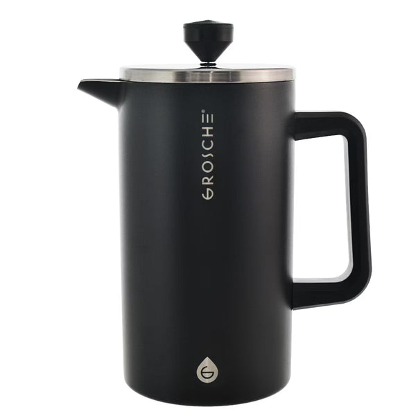 French Press – Culinvaro Stainless Steel Double Wall Insulated French Press, 34 fl oz. Capacity