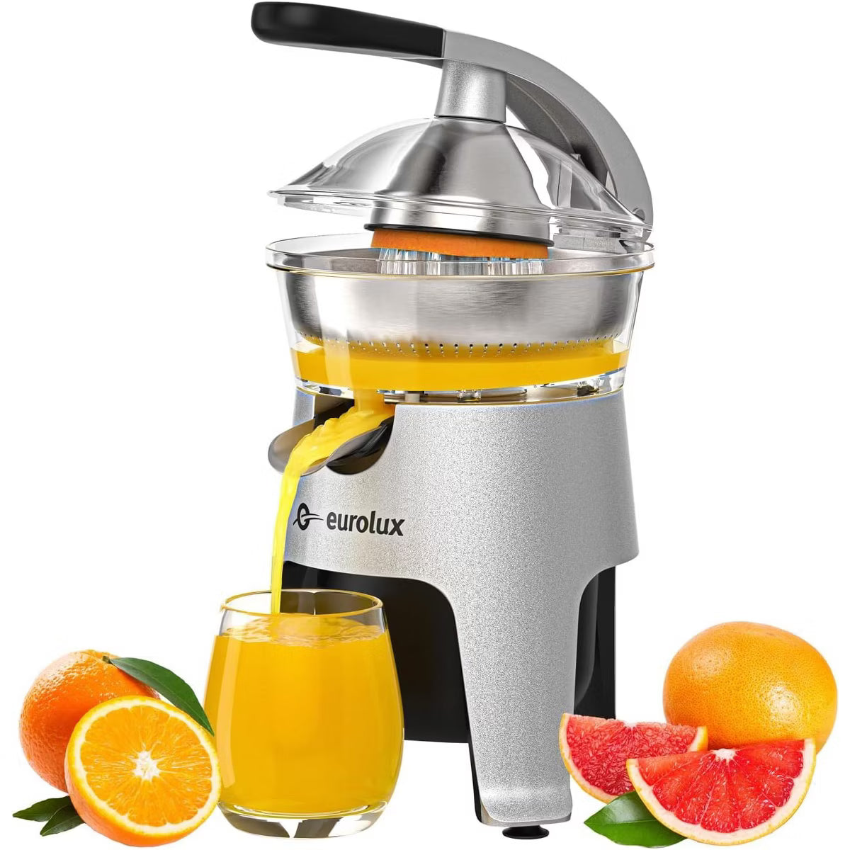 Juicer – Electric Citrus Juicer, 300W of power, 2 Filters – Silver