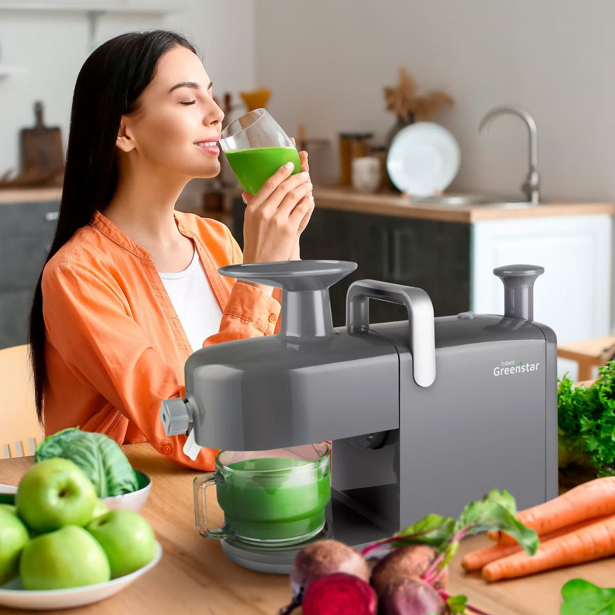 Juicer – Greenstar 5 Cold Press Masticating Juicer – Gray