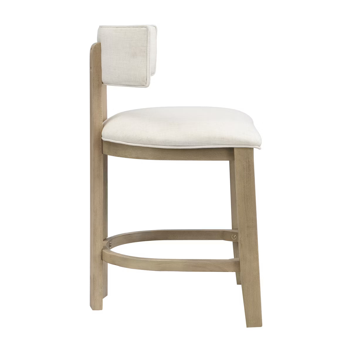 Dining Chair – Culinvaro Johnson 3 Piece Farmhouse Rubberwood Upholstered Counter Height Dining Chairs with Fluted Table