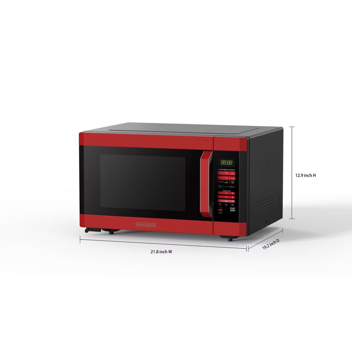 Microwave Oven – .6 cu ft 1100W Microwave Oven – Red