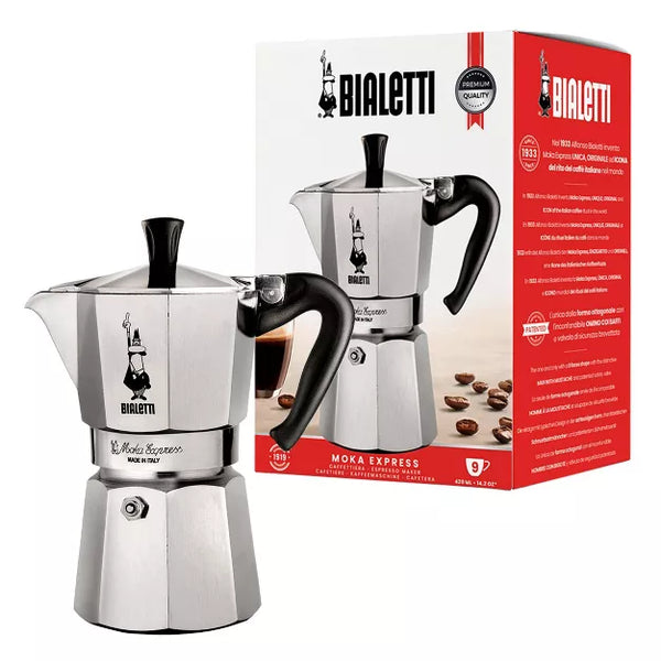Espresso Pot – 9 Cup Moka Pot Placeholder – Silver