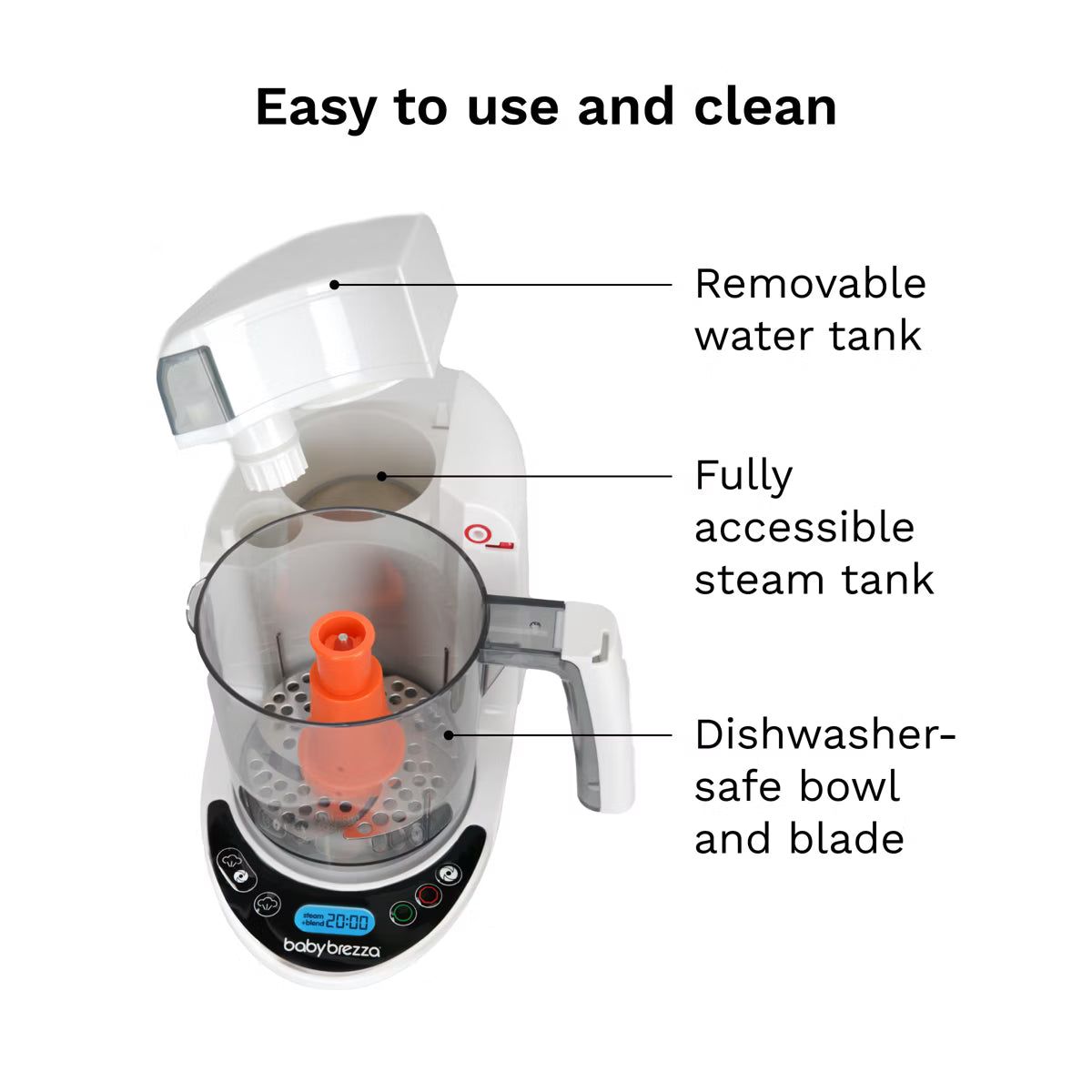 Bottle Warmer – One Step Food Maker Deluxe: Blends – White