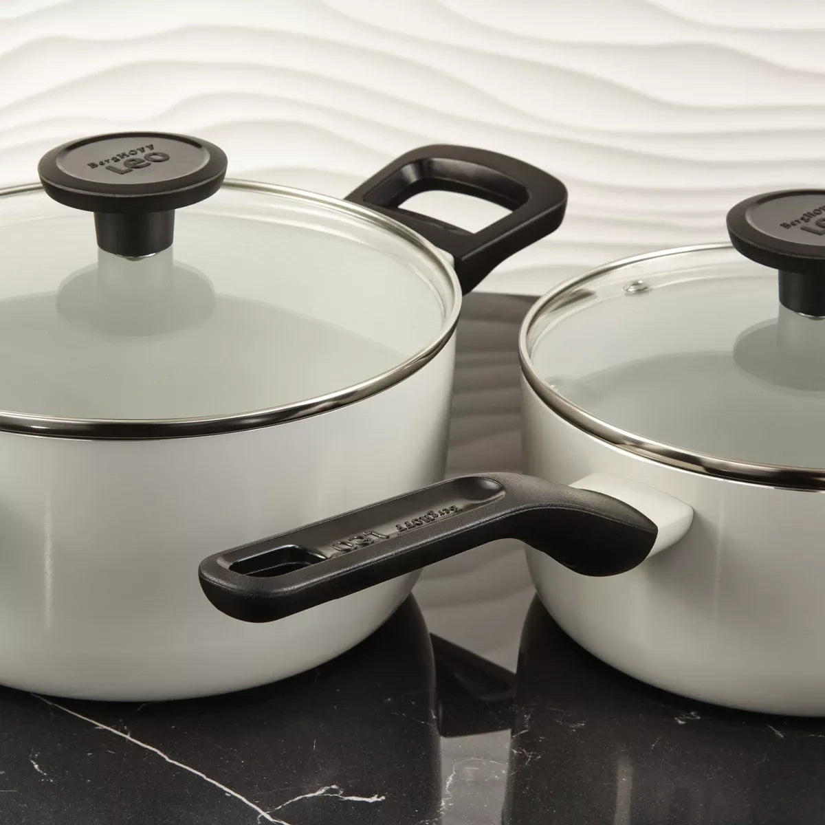 Cookware Set – Leo Glints Nonstick Ceramic 3Pc Cookware Set – 8Pc