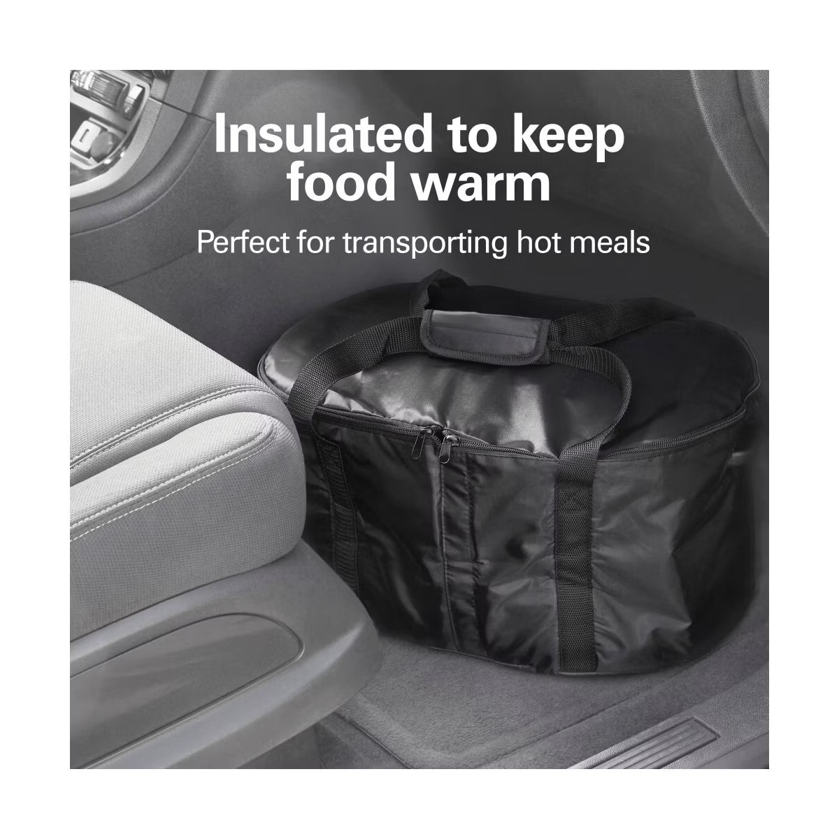 Insulated Bag – Slow Cooker Travel Case 33002: Insulated Carrying Bag – Black