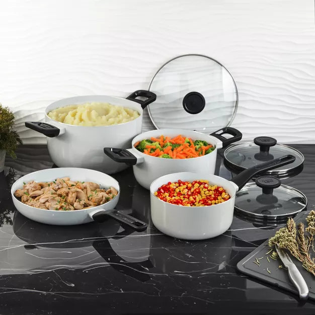 Cookware Set – Leo Glints Nonstick Ceramic 3Pc Cookware Set – 7Pc