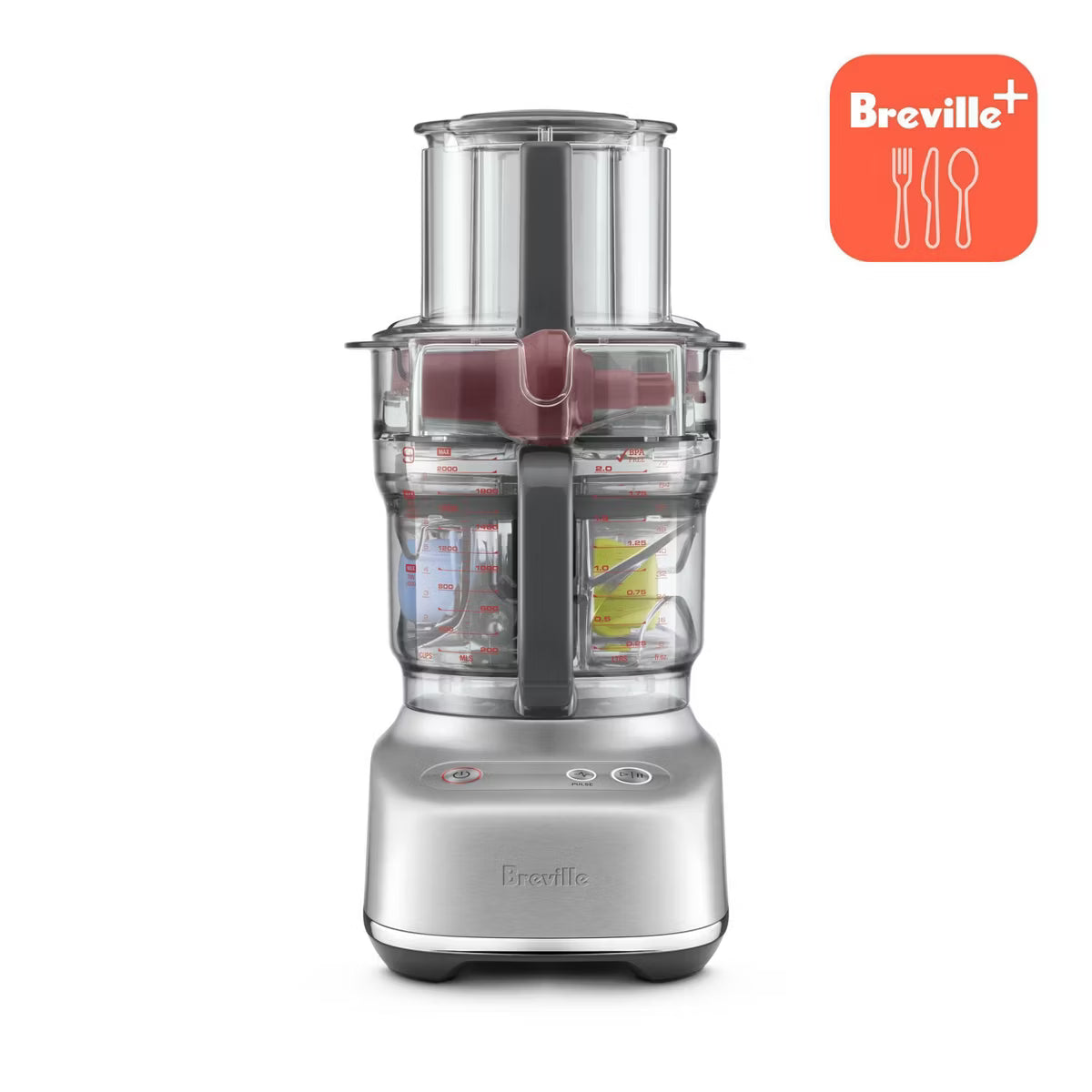 Food Processor – 9 Cup Food Processor Brushed – Silver