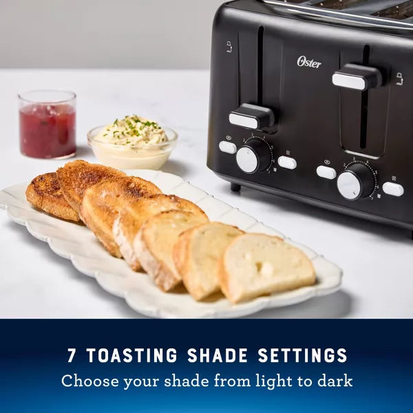 Toaster – 4-Slice Toaster With Extra-Wide Slots – Black