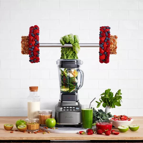 Countertop Blender – Q Blender Smoked Hickory – Silver