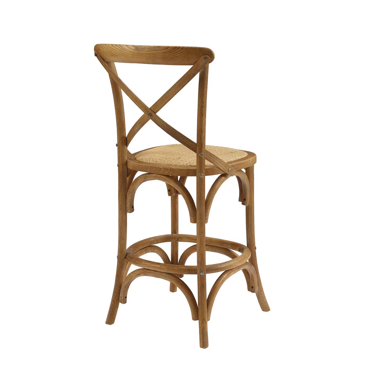 Roxy Wash Upholstery Counter Height Barstool Gray