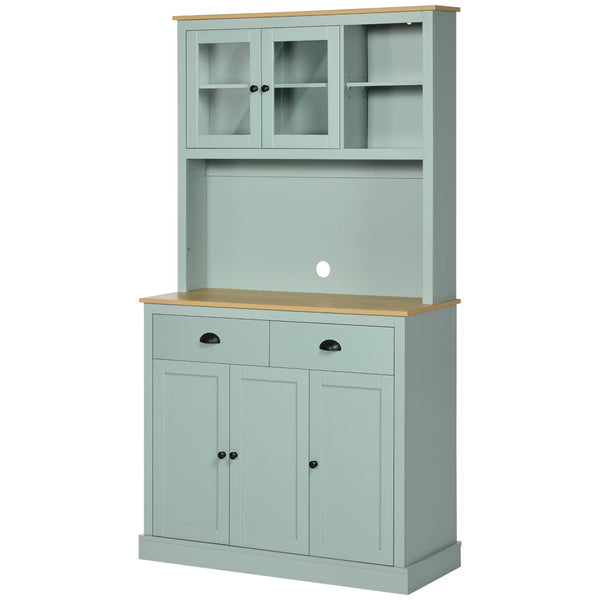 Buffet Cabinet – Culinvaro 71" Freestanding Pantry, Kitchen Buffet with Hutch