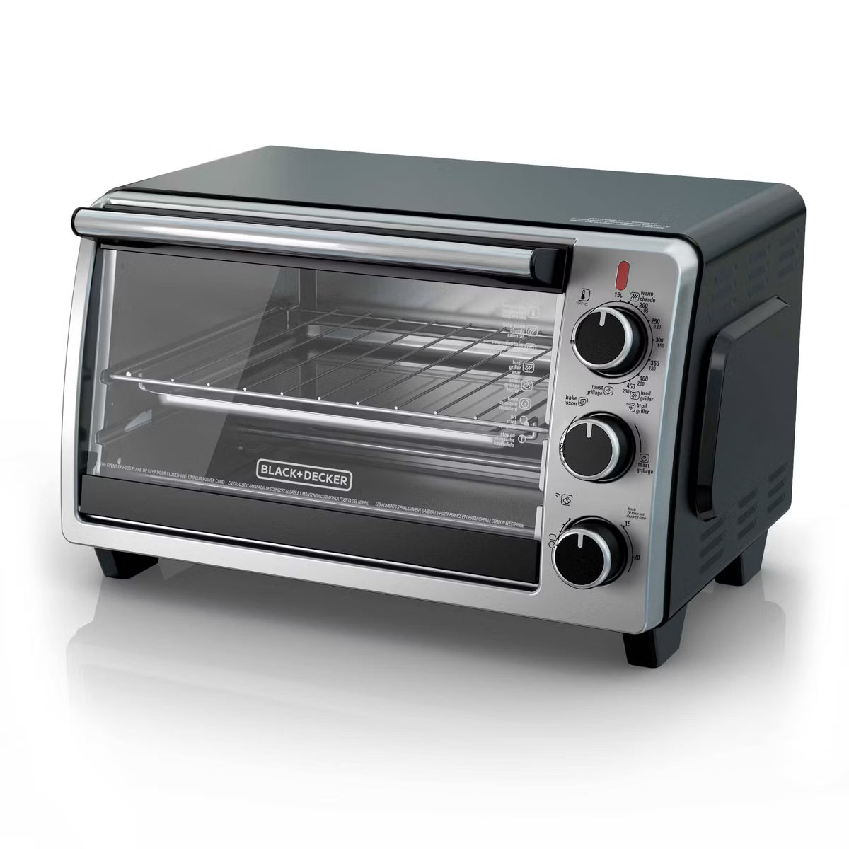 Toaster Oven – 6 Slice Toaster Oven - : Countertop – Black