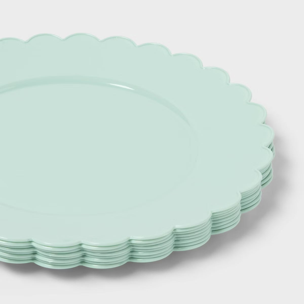 Dinner Plate – Culinvaro 8ct Sage Green Scallop Dinner Plastic Plates