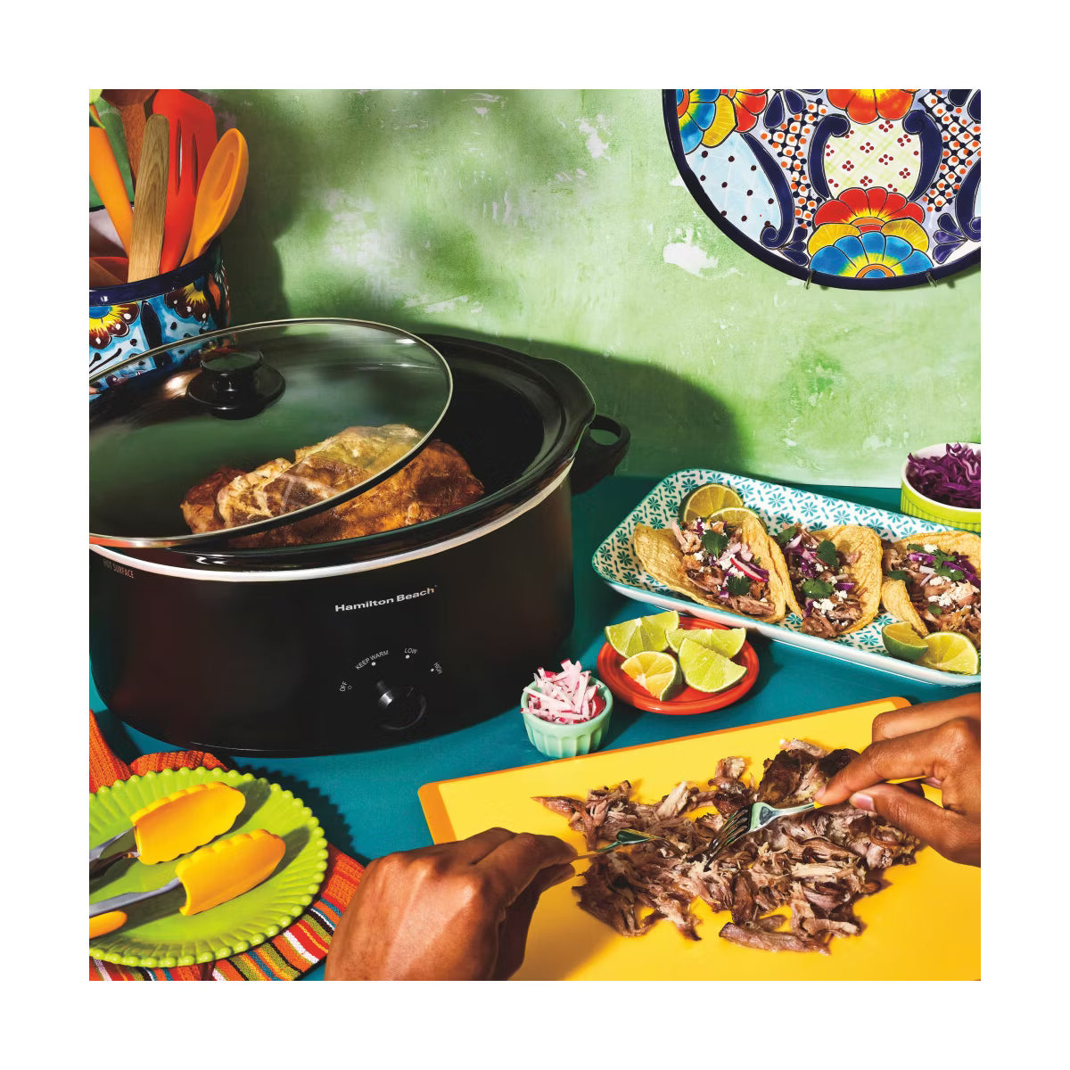 Slow Cooker – Kitchen Collection By Hamilton Beach 6qt Slow Cooker 33607KC – Black