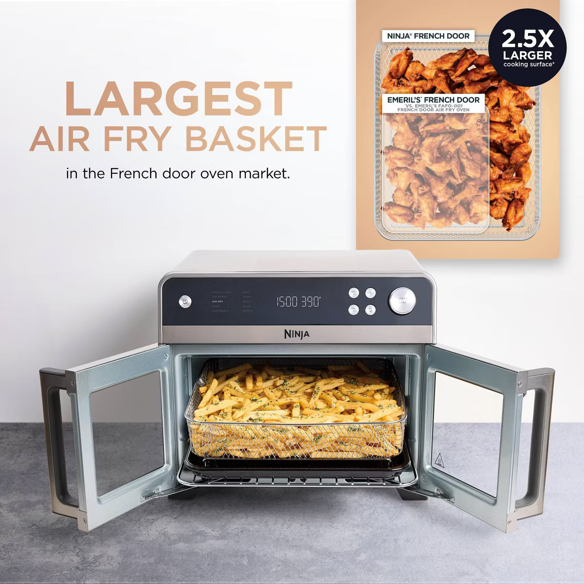 Toaster Oven – French Door Premier Air Fryer Convection Oven Toaster FO101 – Silver