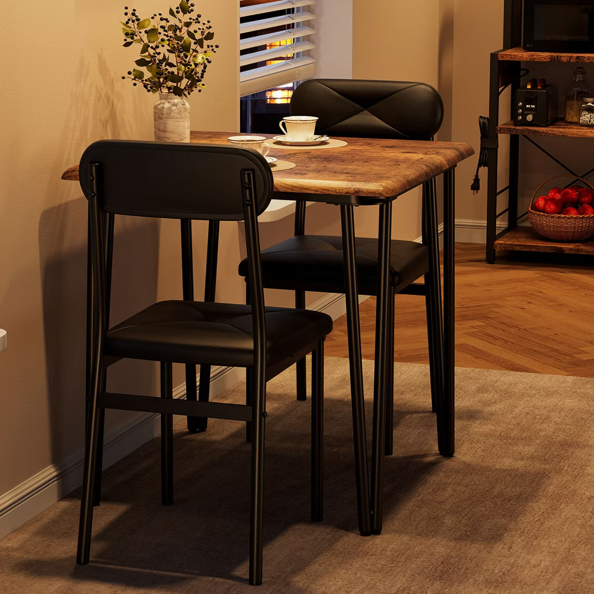 Kitchen dining table set of 2 Small Square Kitchen Dining Tables Set