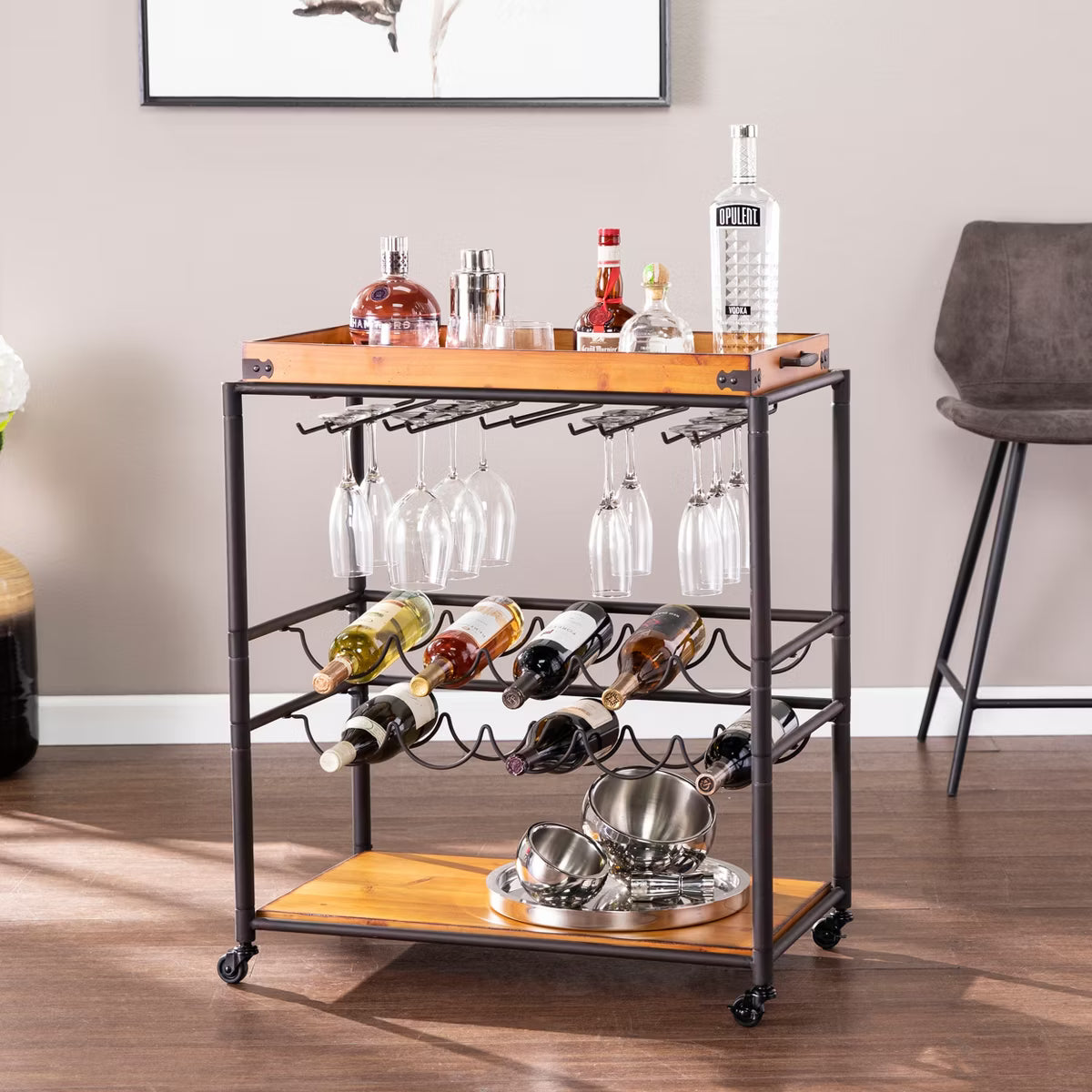Bar Cart – Culinvaro Mayson Bar Cart - Black