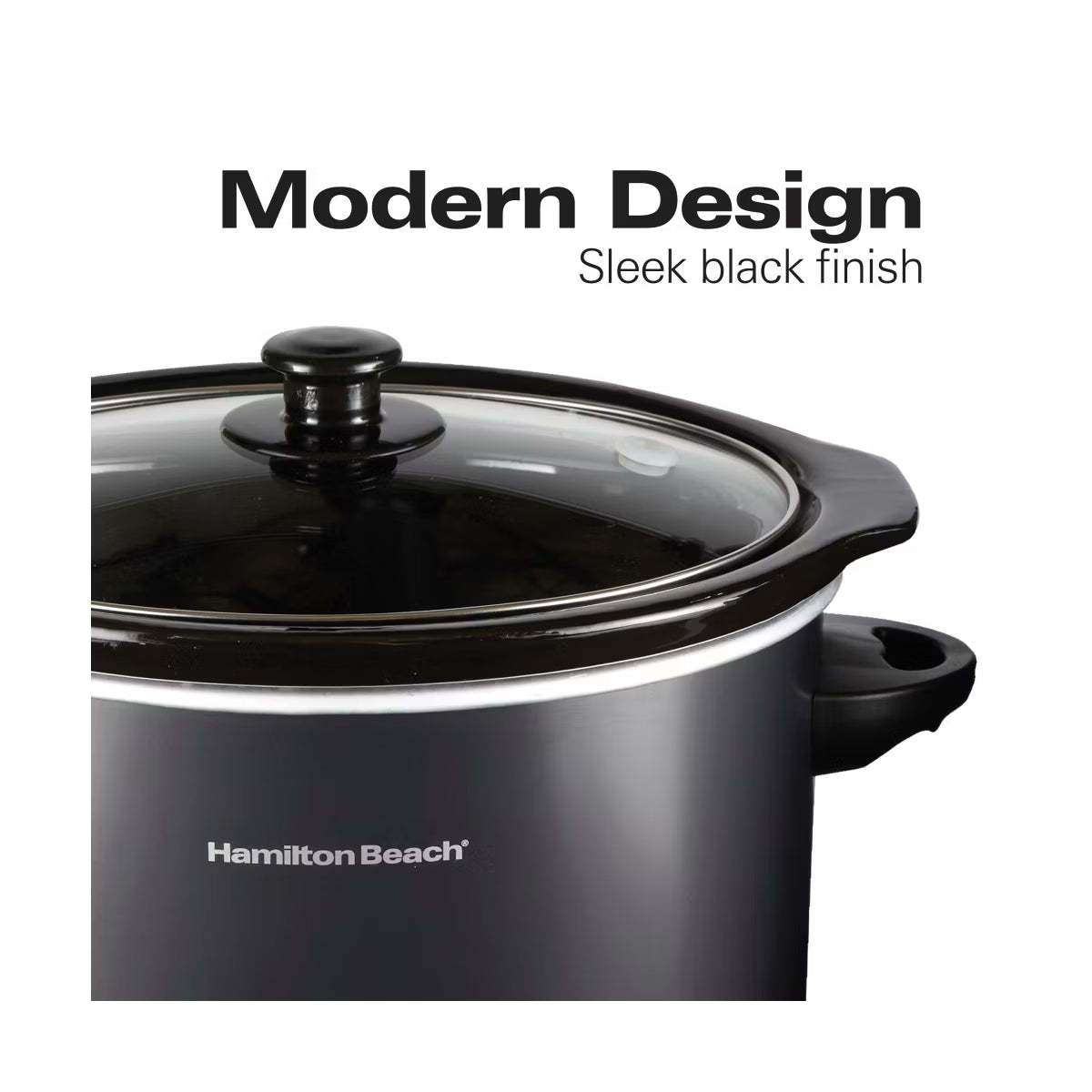 3qt Slow Cooker 33231: 3-Setting Small Appliance – Black