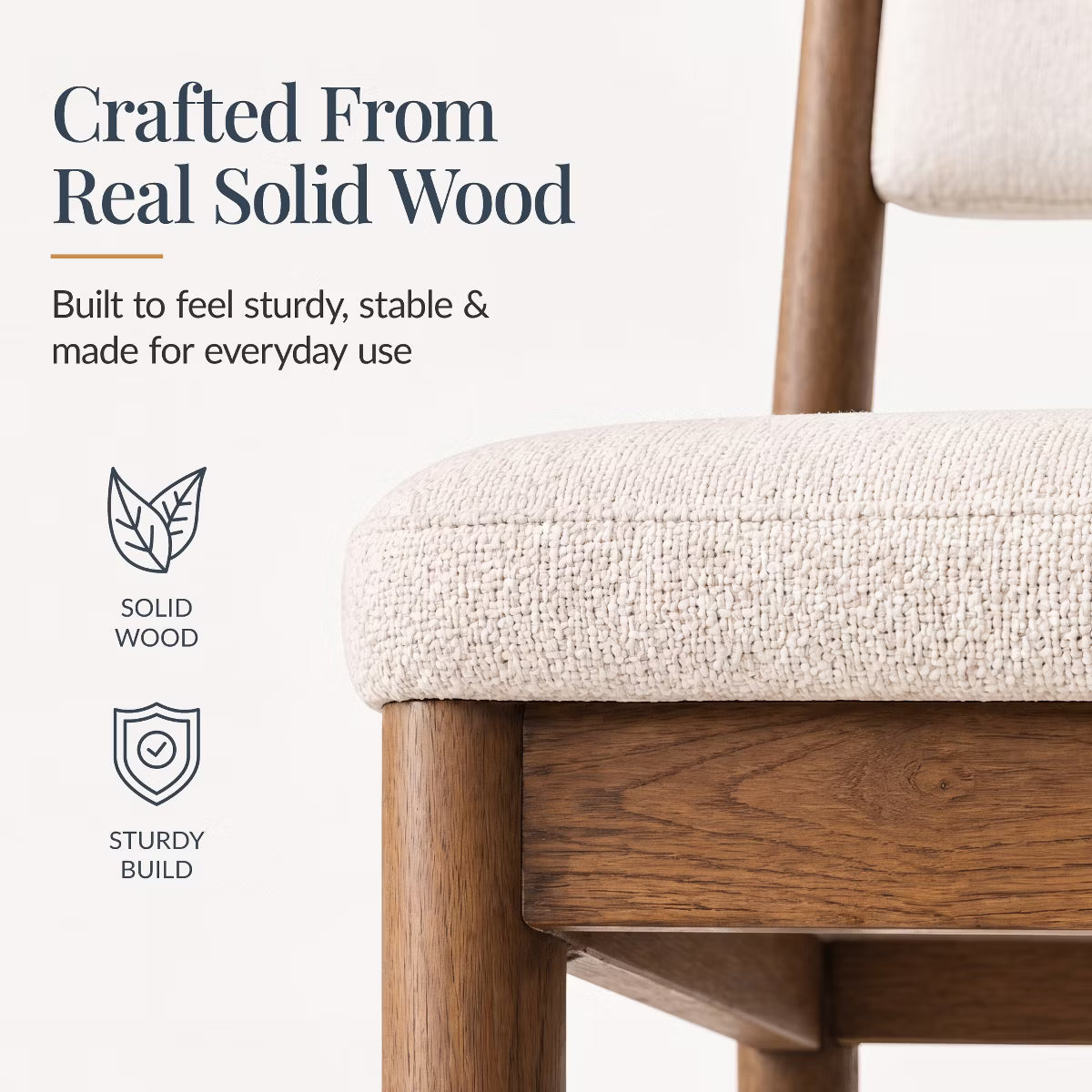 Dining Chair – Culinvaro Dining Chairs Set of 2, Modern Solid Wood & Upholstered Chairs