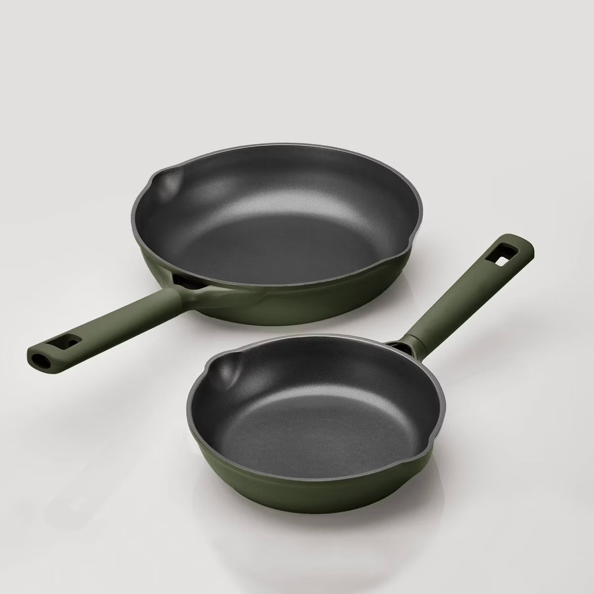 Cookware Set – 21pc Nonstick Cookware Set Taupe – Dark Green