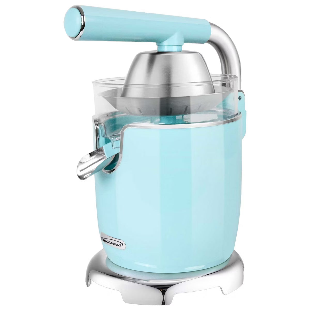 Juicer – 200-Watt 1-Speed Electric Citrus Juicer with 2 Cones and Lever – Sky Blue