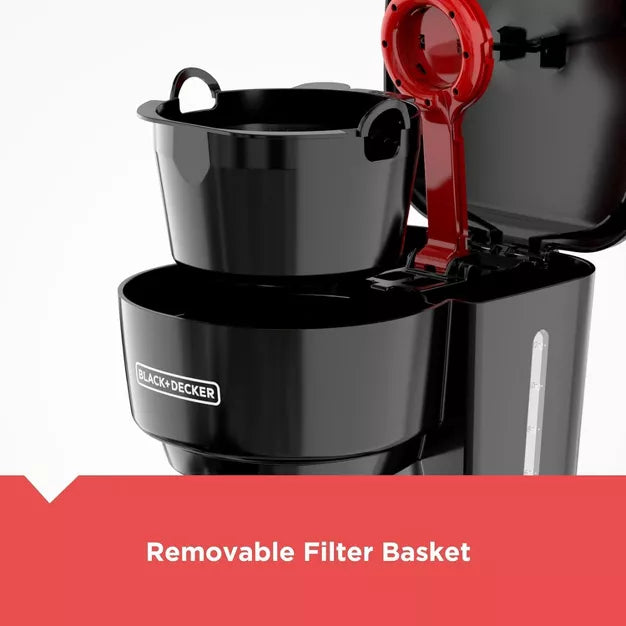 Drip Coffee Maker – 12-Cup Coffee Maker with Easy On/Off Switch – Black
