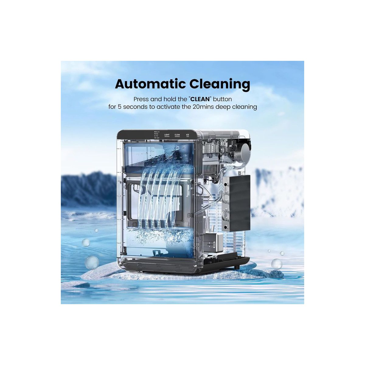 Ice Maker – Countertop Nugget Ice Maker – White
