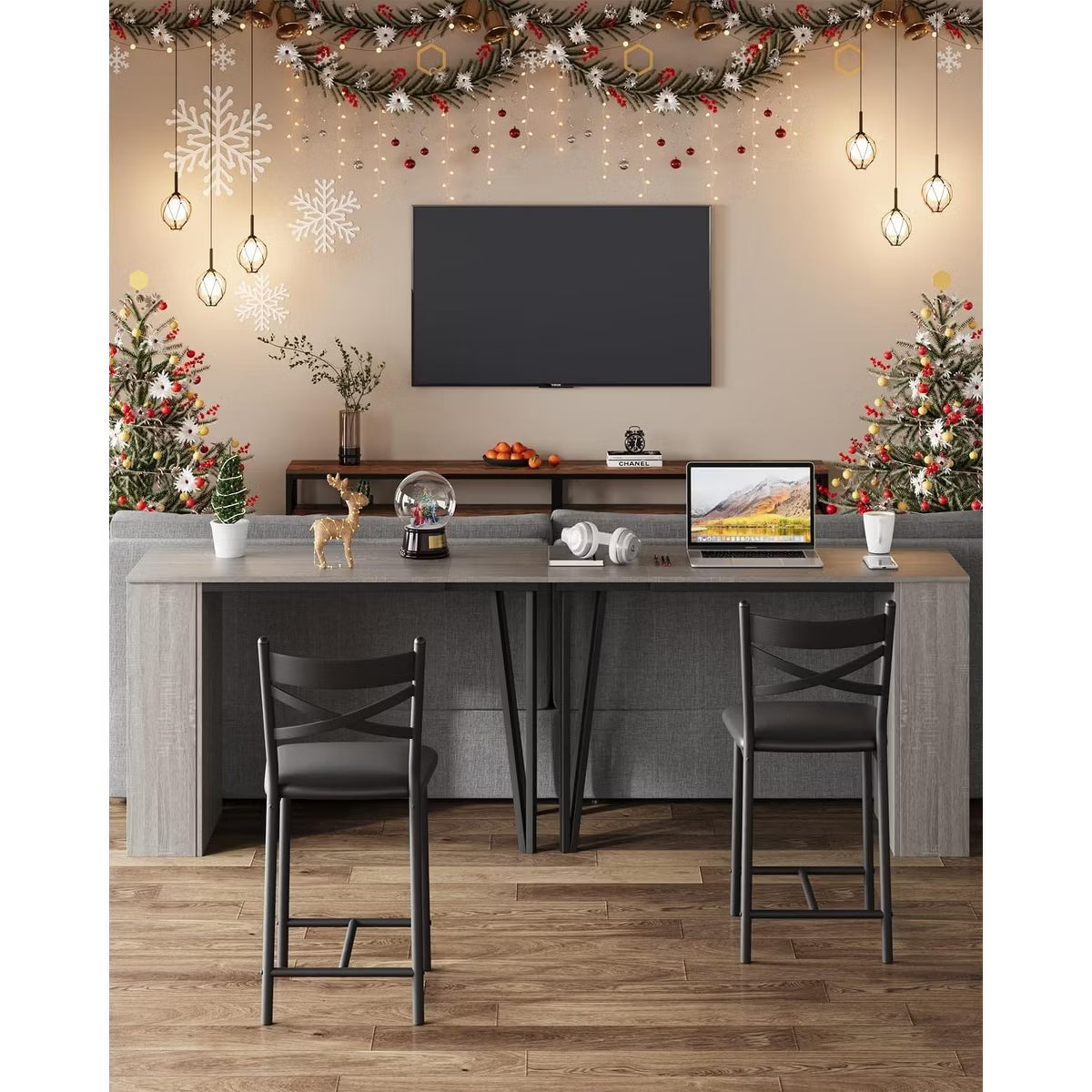 Bar Table – Culinvaro 3 Piece Bar Table Set for 2, Bar Table and Chairs Set