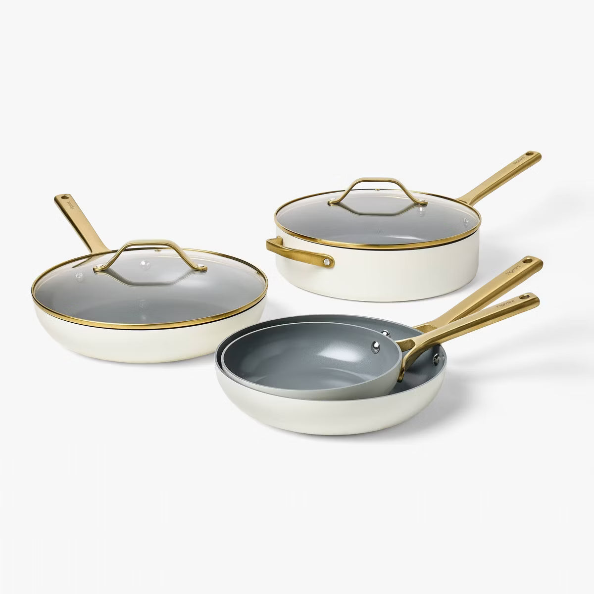 Cookware Set – 16pc Nonstick Ceramic Coated Aluminum Cookware Set