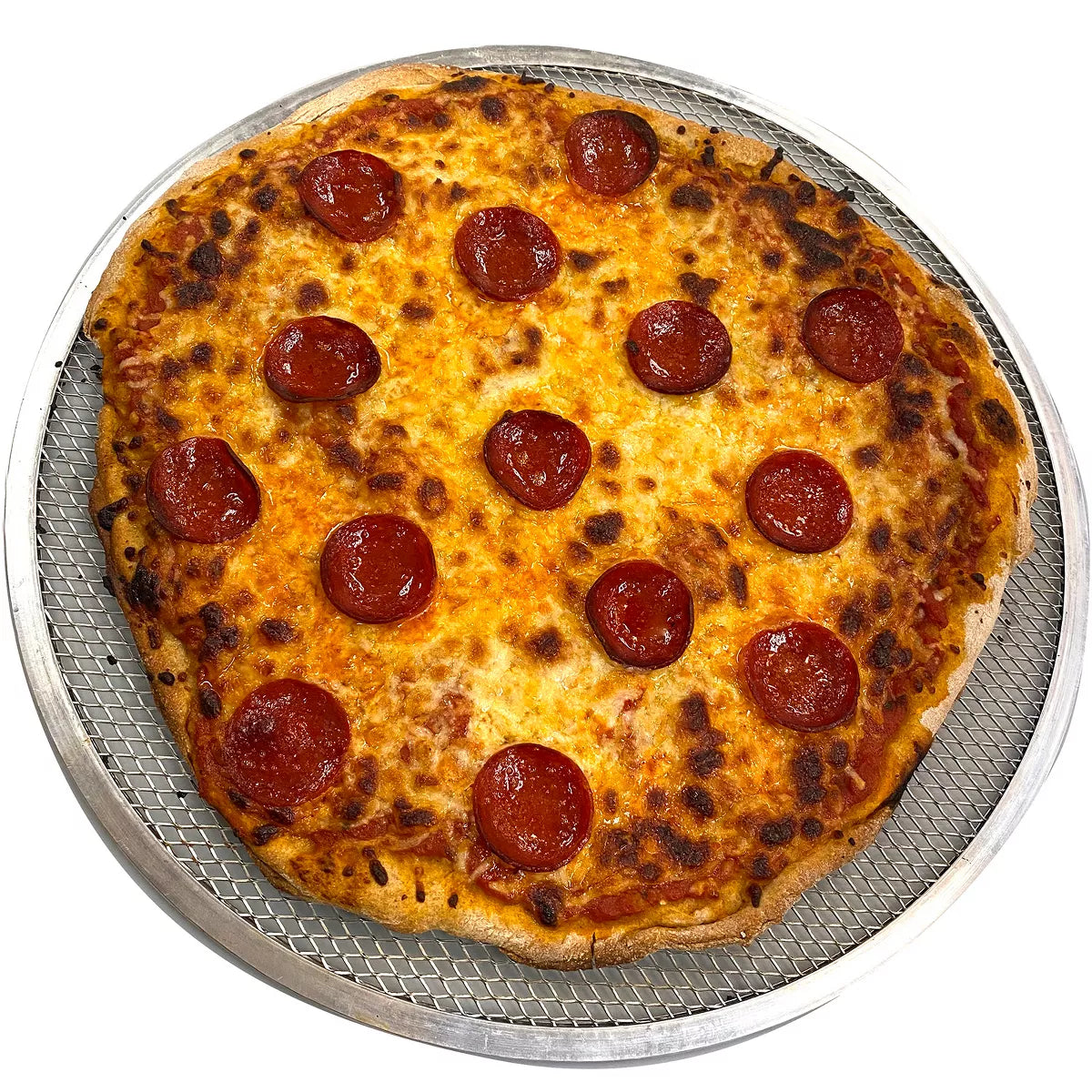 Pizza Pan – Anodized Aluminum Pizza Crisper, 16-Inch – Silver