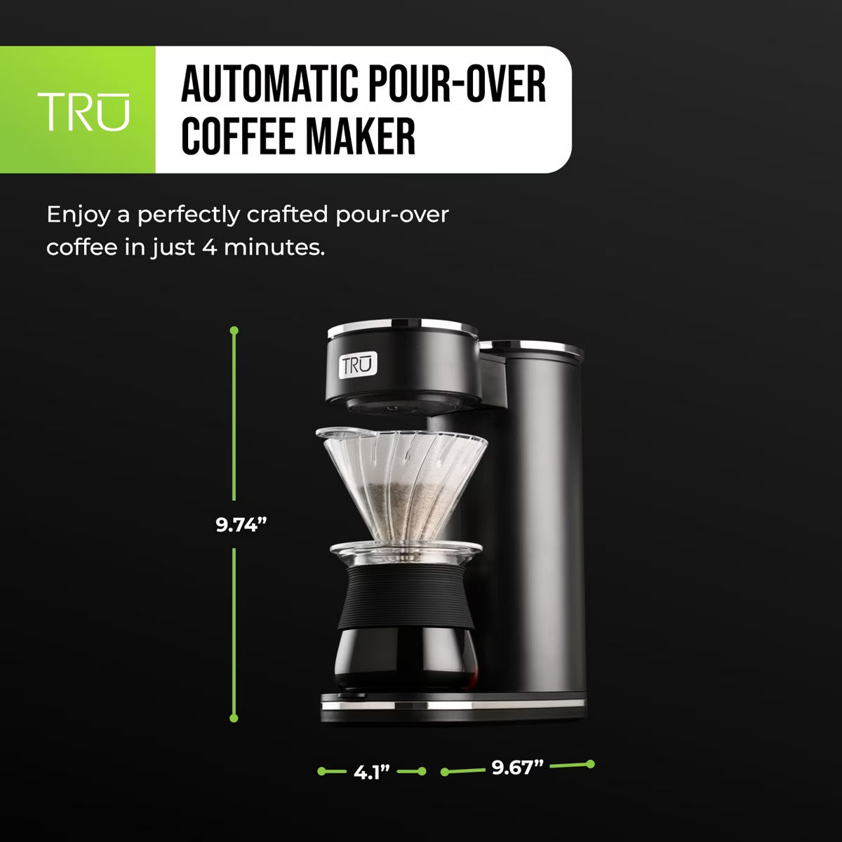 Coffee Maker – Culinvaro Automatic Pour Over Digital Control Coffee Maker with Optimized Brew Program