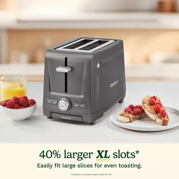 Toaster – 2 Slice XL Slot Toaster – Gray