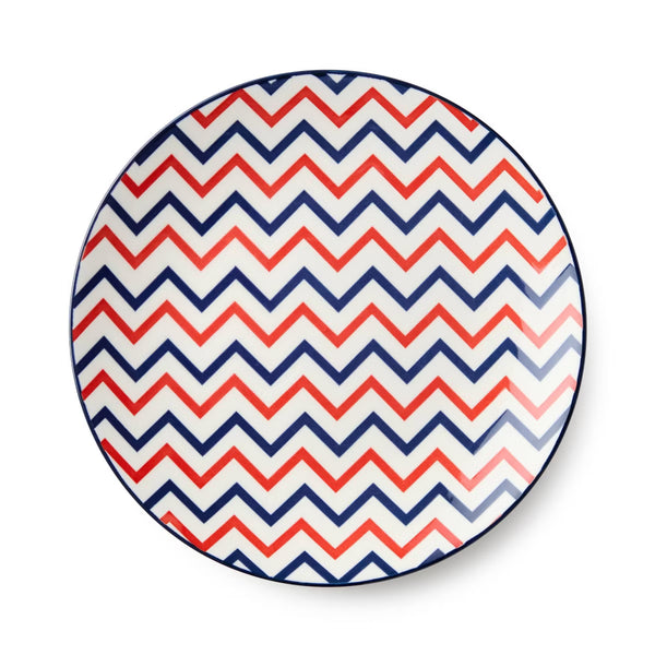 Salad Plate – Culinvaro Patriotic Pad Print Set of 6 Salad Plates