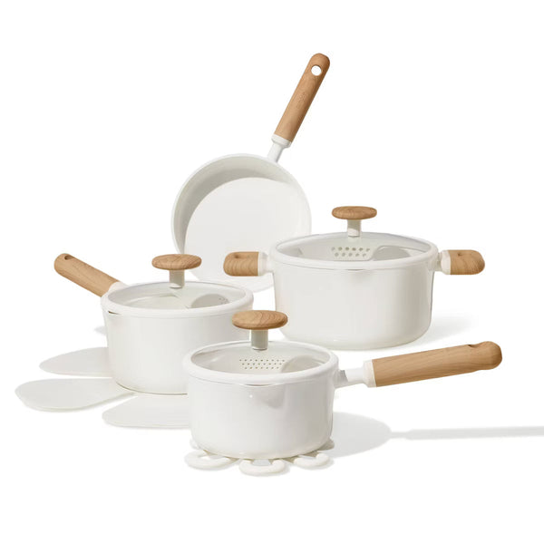 Cookware Set – 11pc Ceramic Nonstick Cookware Set 4.44 out of 5 stars – Cream