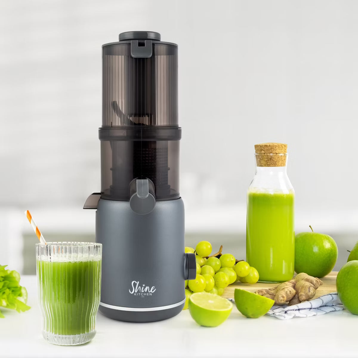 Juicer – Batch Compact Cold Press Juicer – Gray