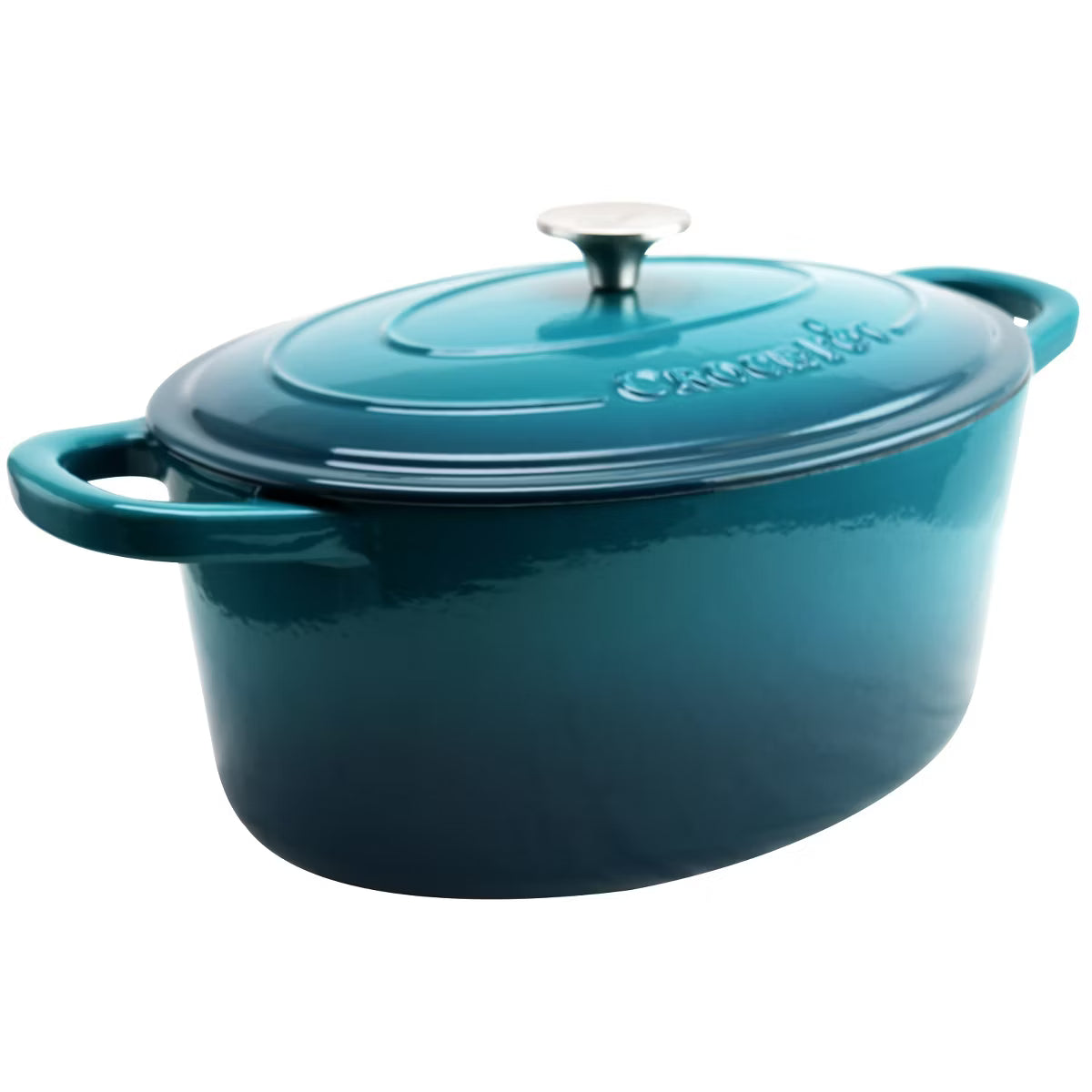 Dutch Oven – 7 Quart Enameled Cast Iron Oval Dutch Oven – Navy
