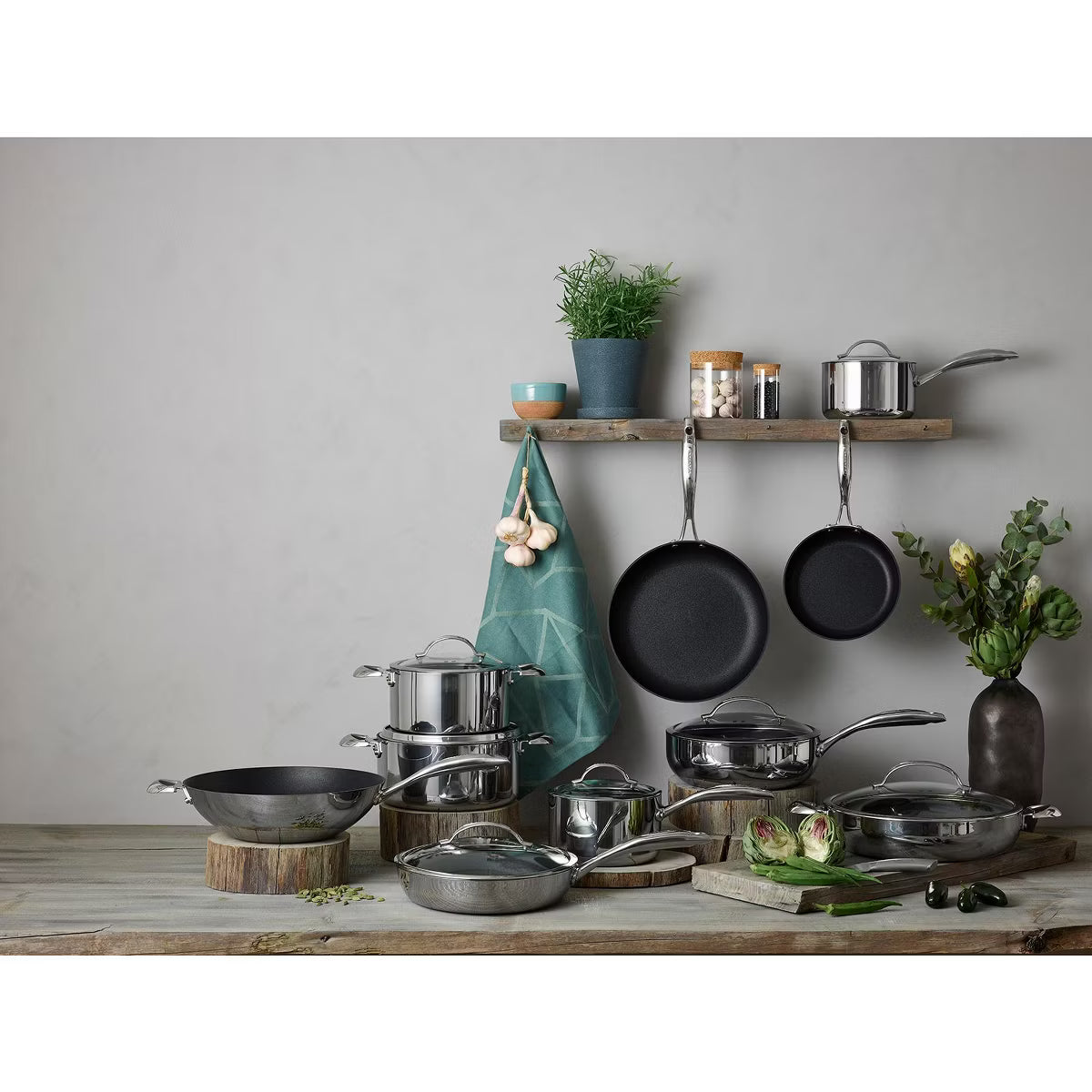 Saucepan – Haptiq Nonstick 2.75 Qt. – Stainless Steel