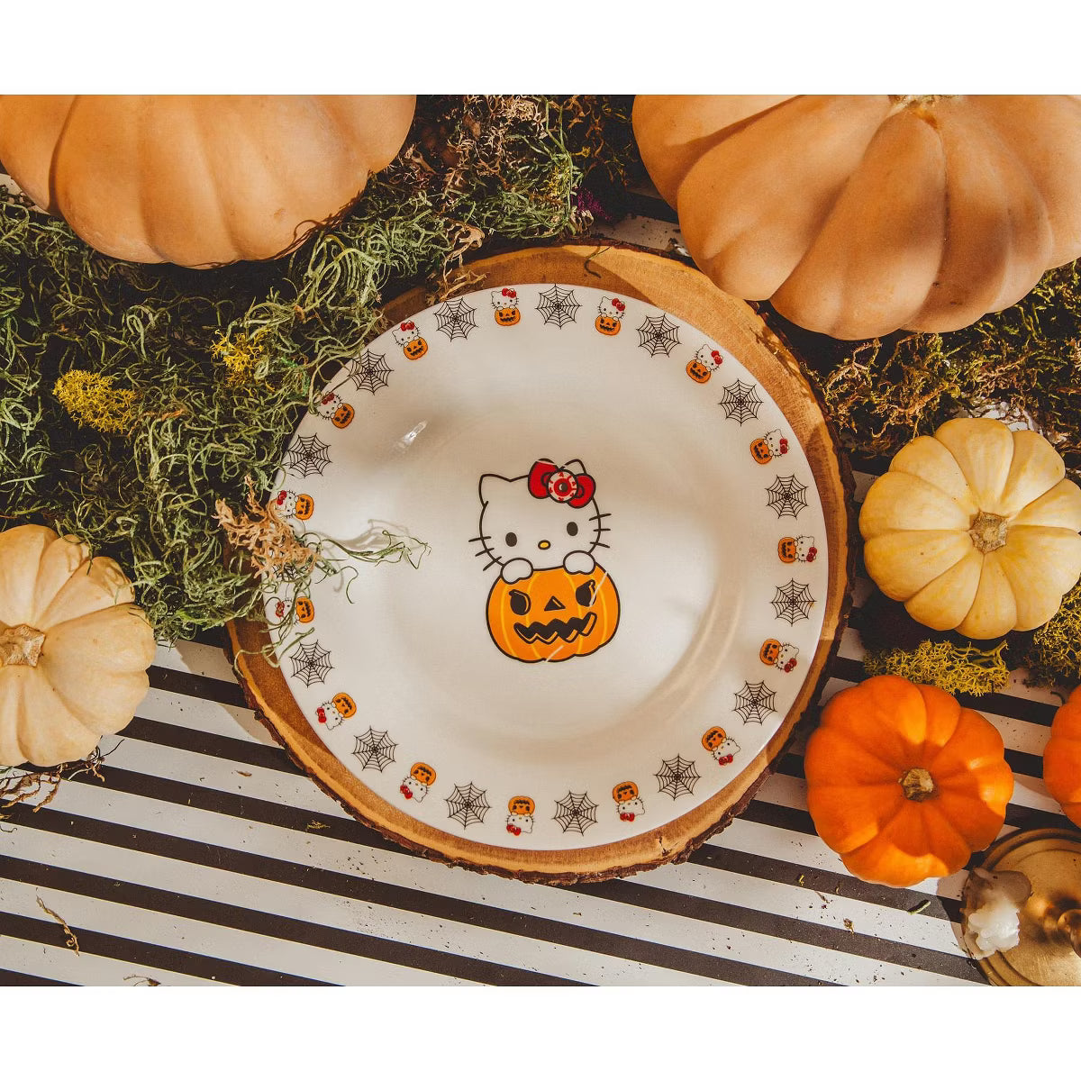 Dinner Plate – Culinvaro Pumpkin Boo 8-Inch Ceramic Dinner Plate