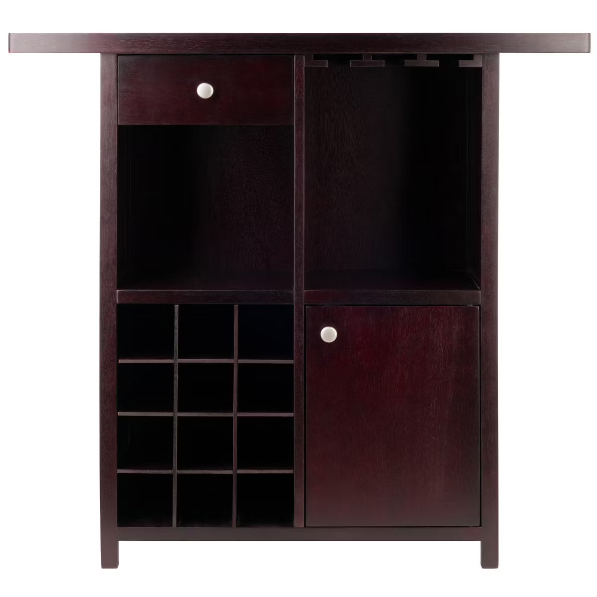 Wine Bar Cabinet – Culinvaro Macon Wine Bar Espresso