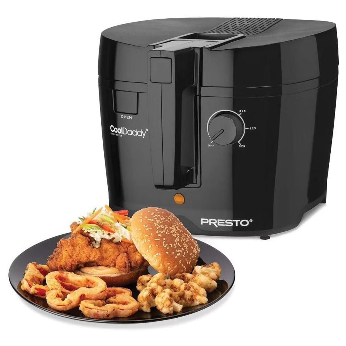 Deep Fryer – Electric Deep Fryer, Cool Touch Compact Fryer, Easy Clean – Black