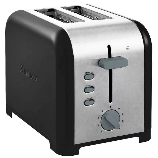 Toaster – 2-Slice Toaster with Wide Slot & Bagel – Stainless Steel