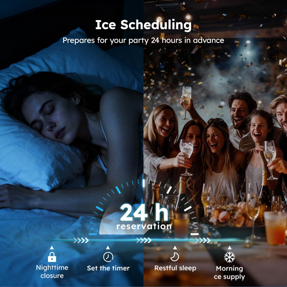 Ice Maker – 150 Lbs./24H Ice Maker, Household & Commercial – Copper