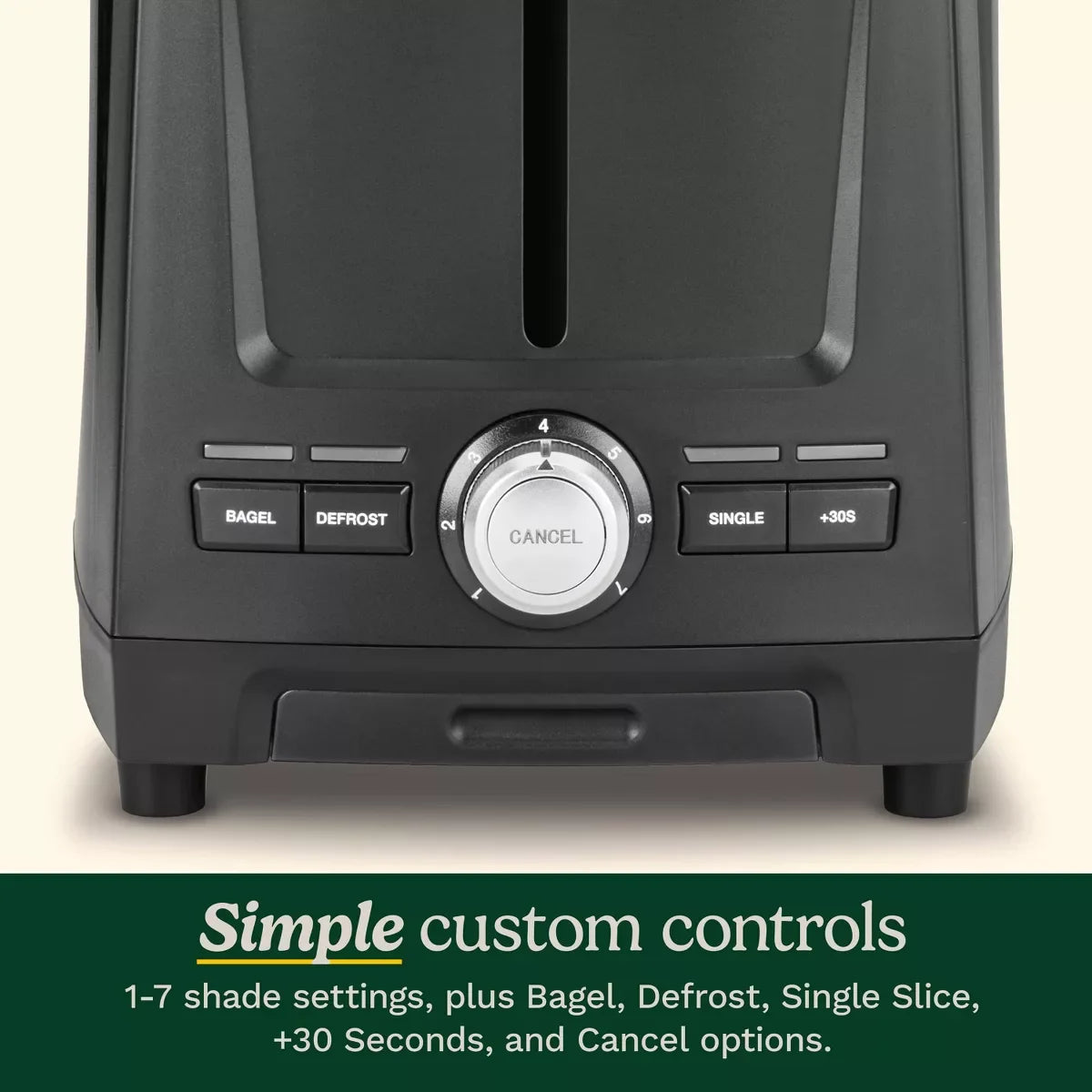 Toaster – 2 Slice XL Slot Toaster – Black