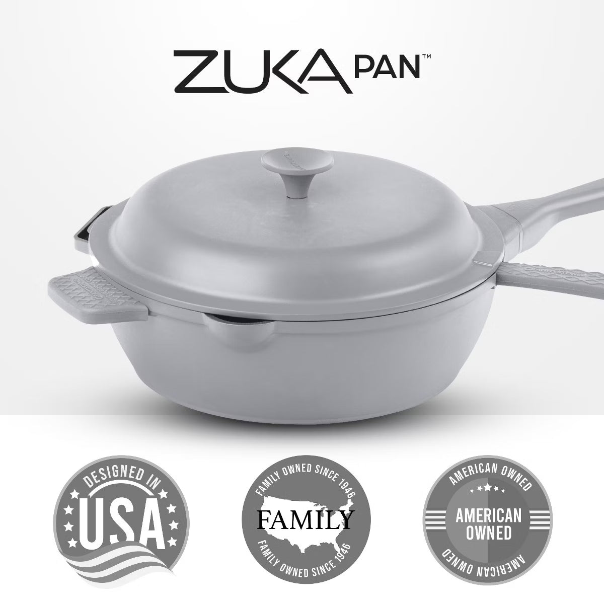 Frying Pan – Zuka Everyday Pan 8" Nonstick Multi – Grey
