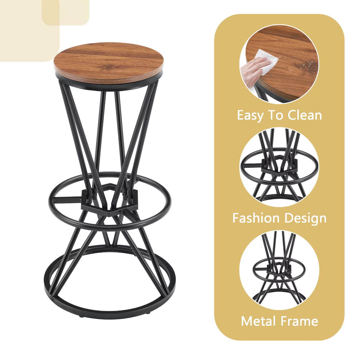 Dining Set – Culinvaro 3-Piece Bar Height Dining Set