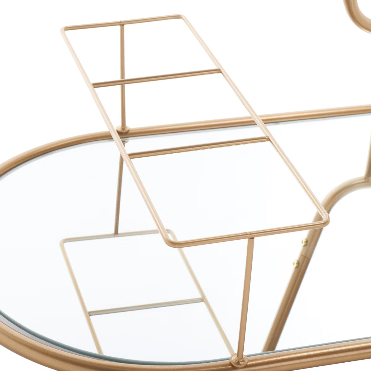 Bar Cart – Culinvaro Midas 2 Tier Oval Bar Cart - BCT8008A