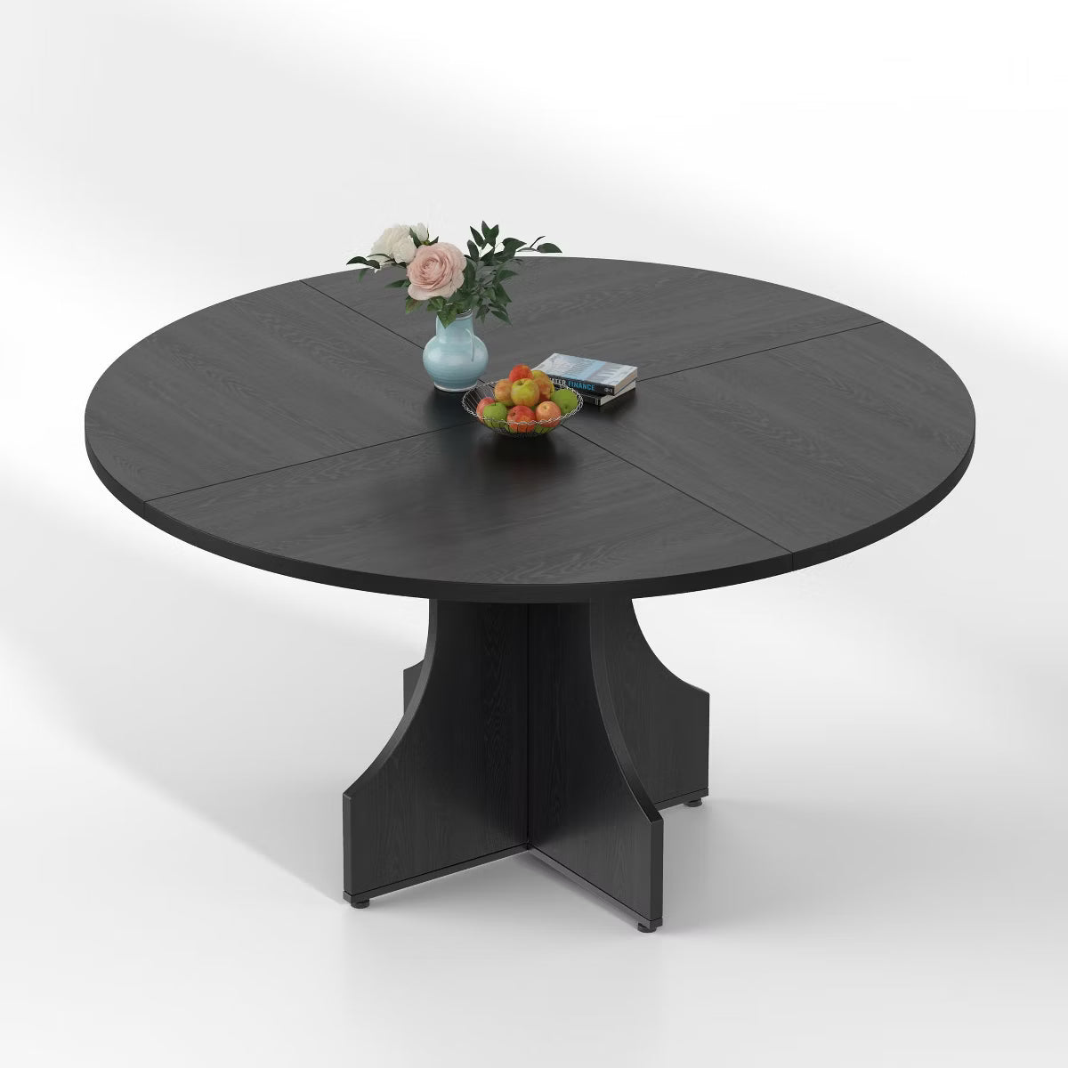 Dining Table – Culinvaro 47" Round Dining Table for 4-6, Rustic Farmhouse