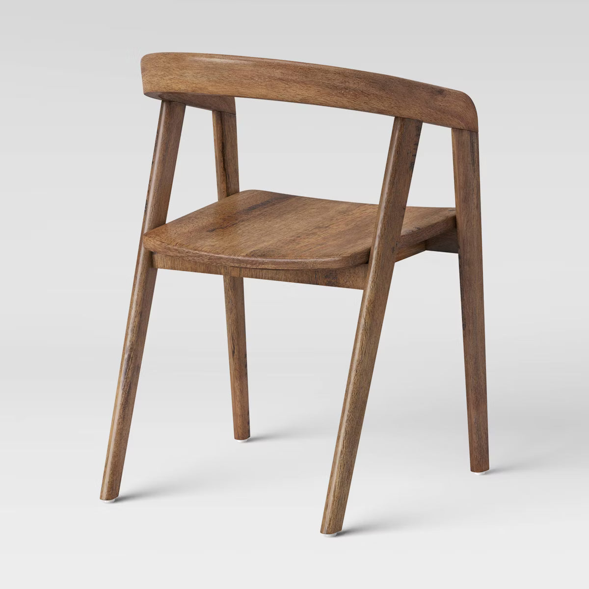Lana Curved Back Dining Chair Brown