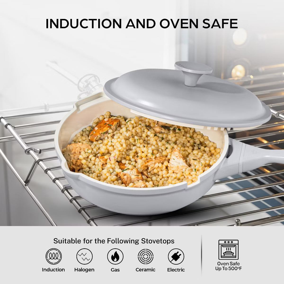 Frying Pan – Zuka Everyday Pan 8" Nonstick Multi – Grey
