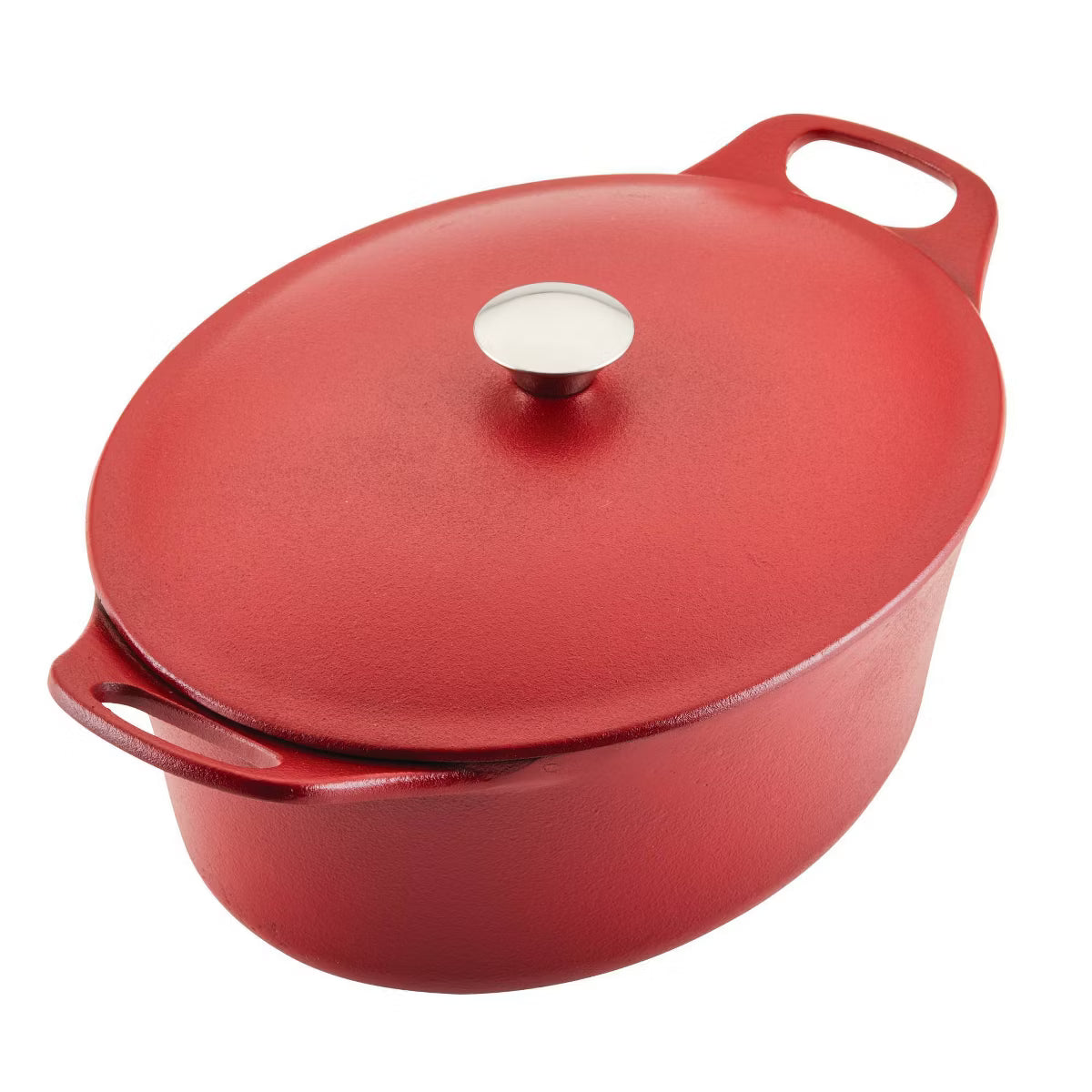 Dutch Oven – Premium Nitro Cast Iron Dutch Oven 6.5qt – Red